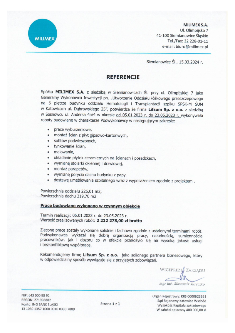 Referencje ŚUM Hematologia 2024